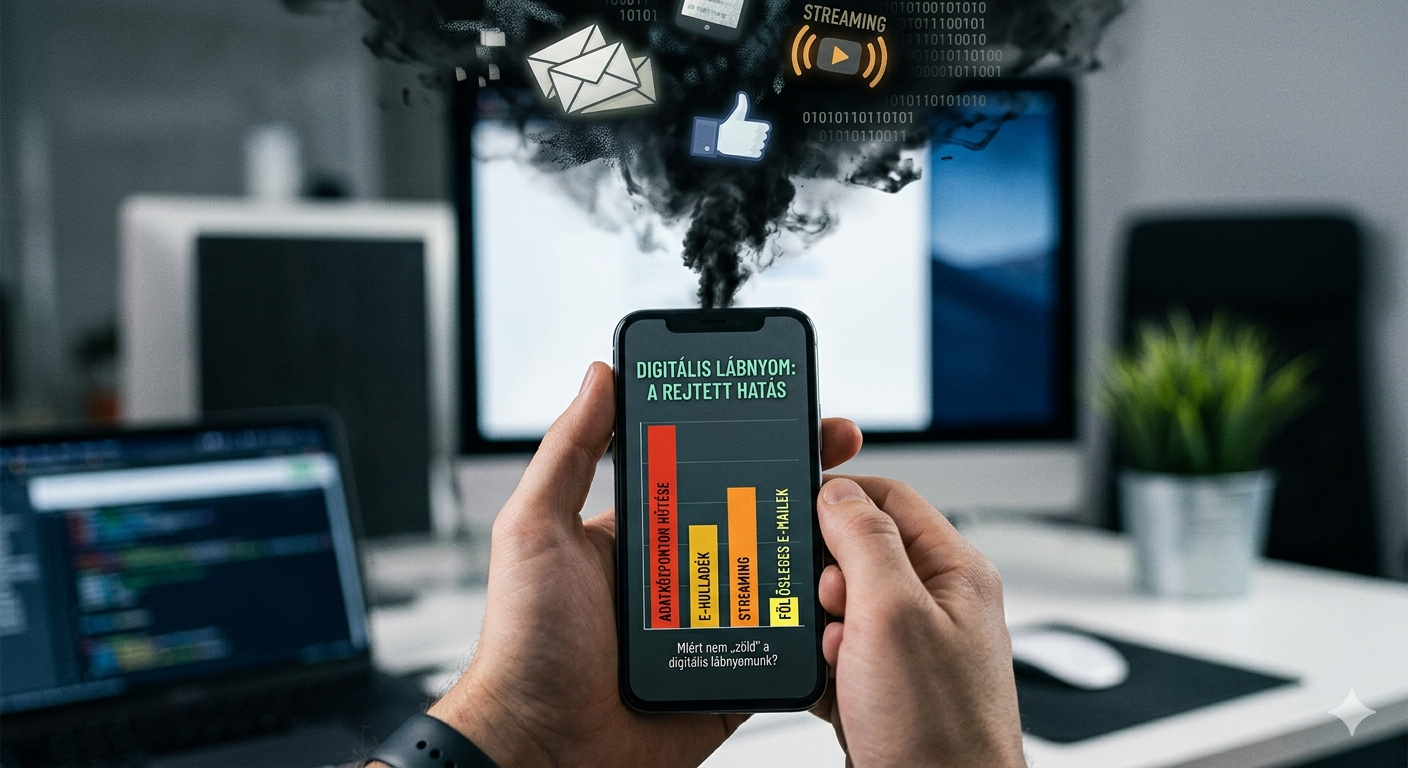 A láthatatlan ellenség: Miért nem „zöld” a digitális lábnyomunk?